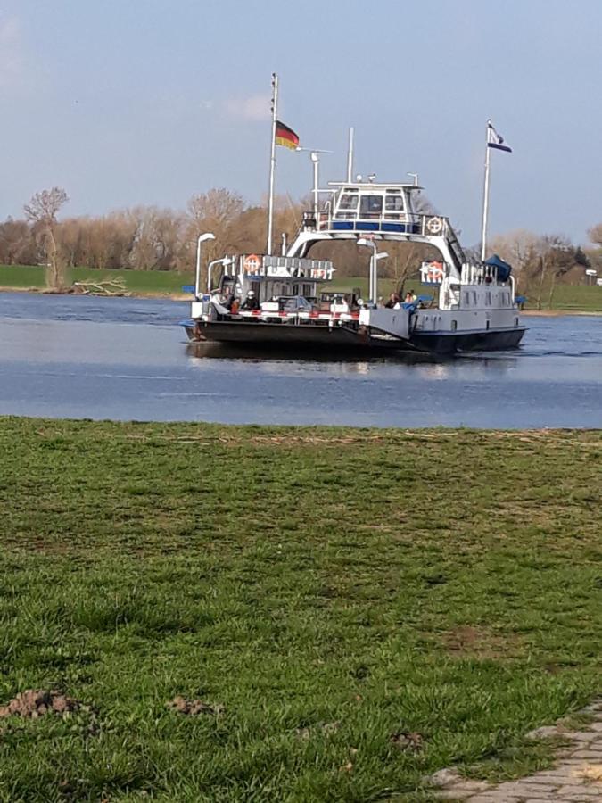 Ferienwohnung An Der Elbe Bleckede Esterno foto